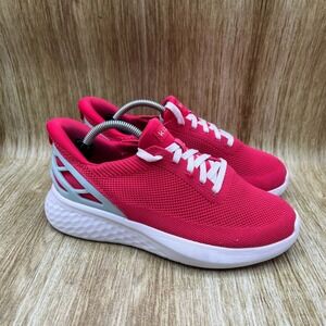 Kizik Athens Women's Size 7 Wide Pink White‎ Hands Free Slip On Sneakers Shoes